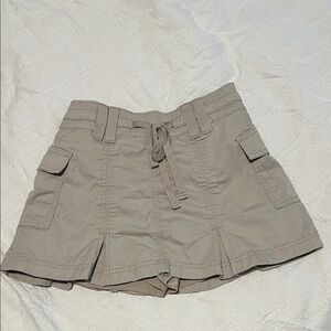 Hollister Beige Cargo Skort